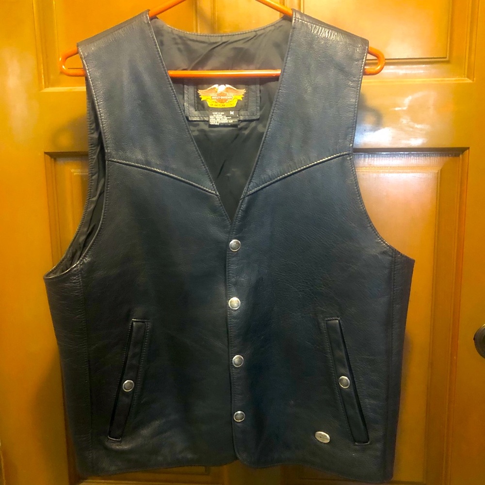 HARLEY DAVIDSON LEATHER VEST M